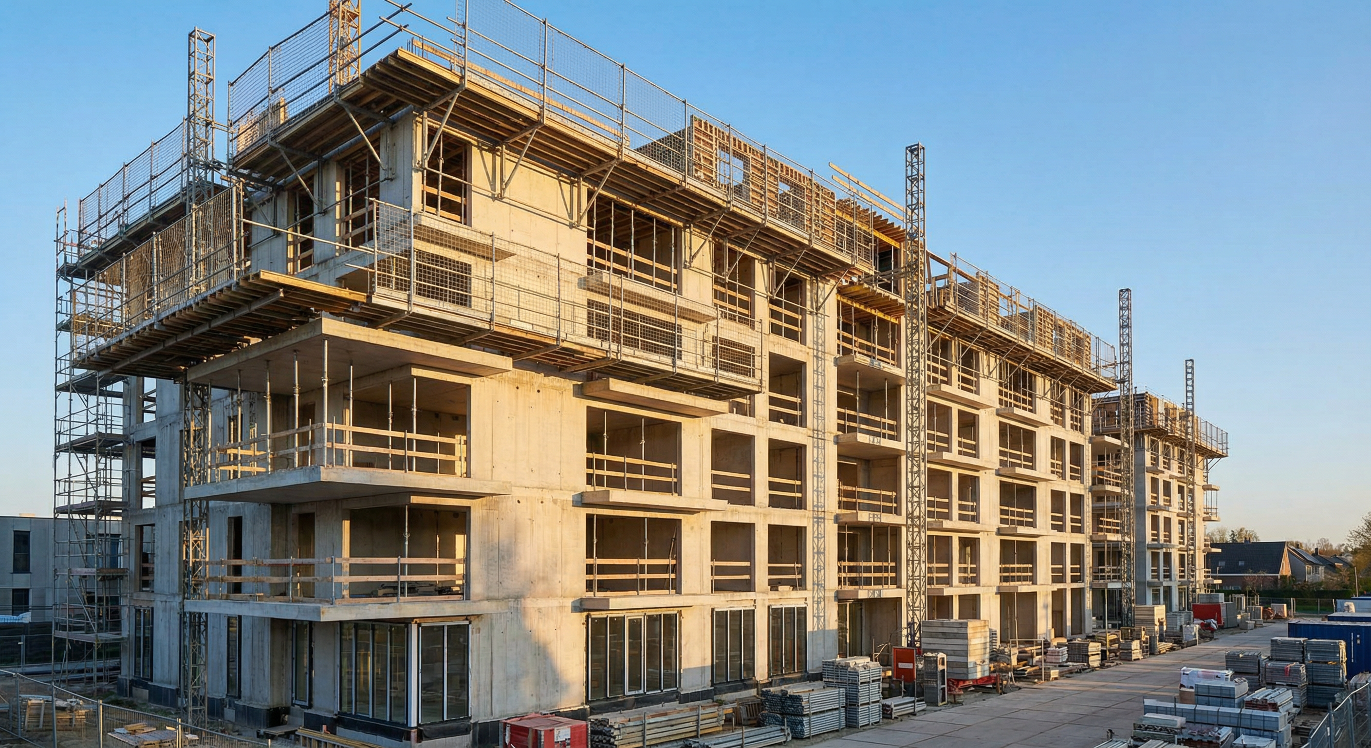 Ruwbouw appartementsgebouw